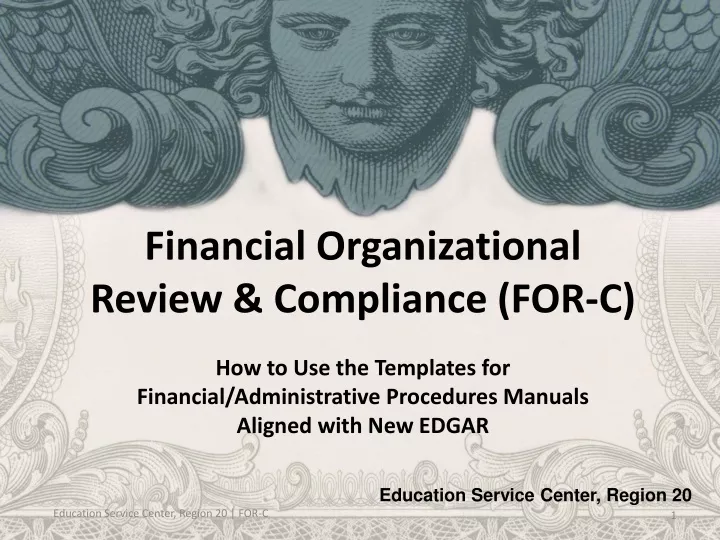 financial organizational review compliance
