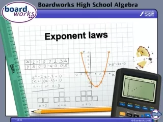 Exponent laws