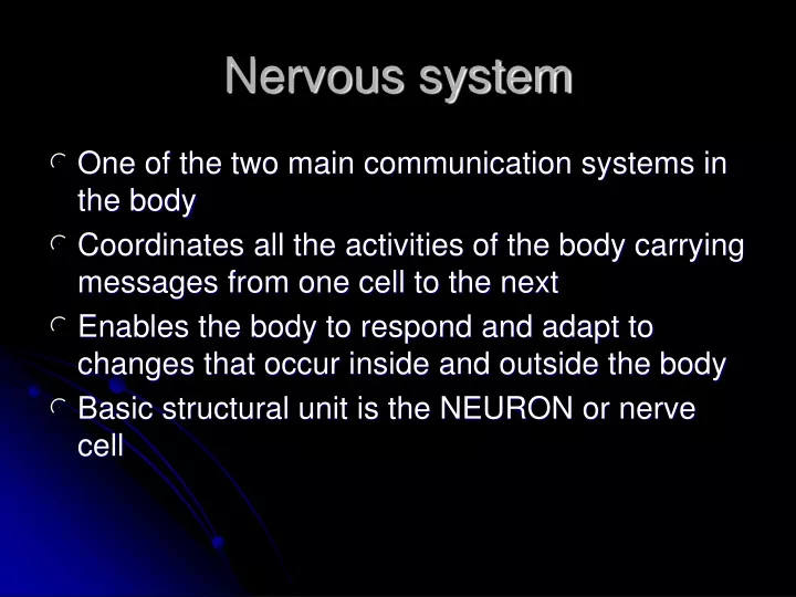 nervous system