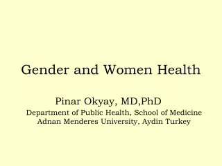 Gender and Women Health