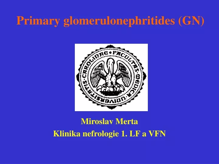 primary glomerulonephritides gn