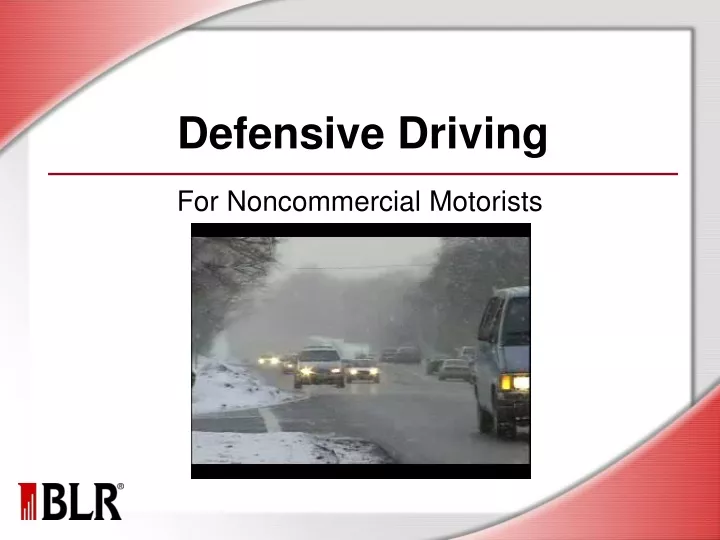 defensive driving course powerpoint presentation