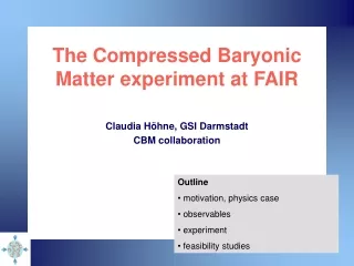 The Compressed Baryonic Matter experiment at FAIR