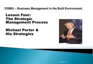 D39BU –  Business Management  in the Built Environment