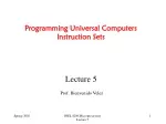 Programming Universal Computers Instruction Sets - slide 1