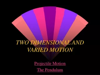 TWO DIMENSIONAL AND VARIED MOTION