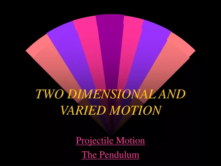 two dimensional and varied motion