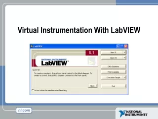 Virtual Instrumentation With LabVIEW