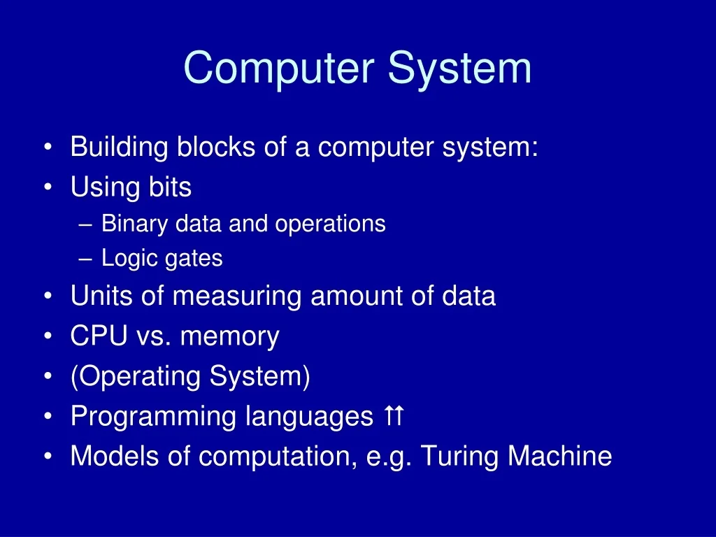 PPT - Computer System PowerPoint Presentation, free download - ID:9478995
