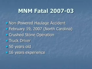 MNM Fatal 2007-03