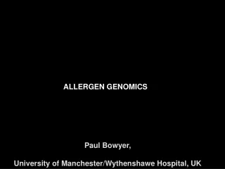 ALLERGEN GENOMICS