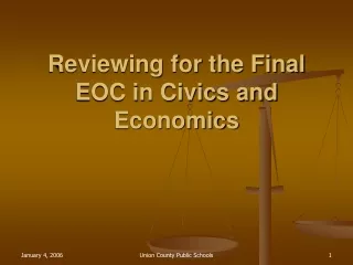Reviewing for the Final EOC in Civics and Economics