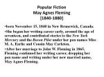 Pioneers of Popular Fiction: May Agnes Fleming & Ralph Connor - slide 1