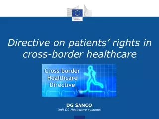 Directive on patients’ rights in cross-border healthcare