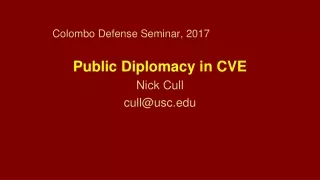 Colombo Defense Seminar, 2017