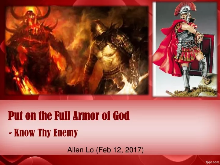 put on the full armor of god