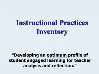 Instructional Practices Inventory