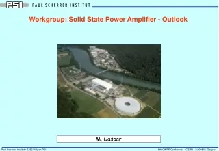 Workgroup: Solid State Power Amplifier - Outlook