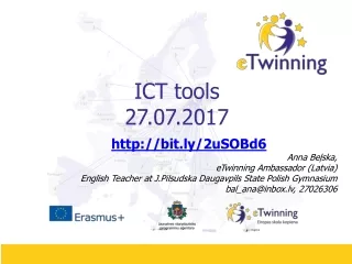 ICT tools  27.07.2017