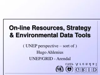 On-line Resources, Strategy &amp; Environmental Data Tools