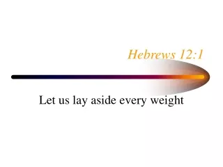 Hebrews 12:1