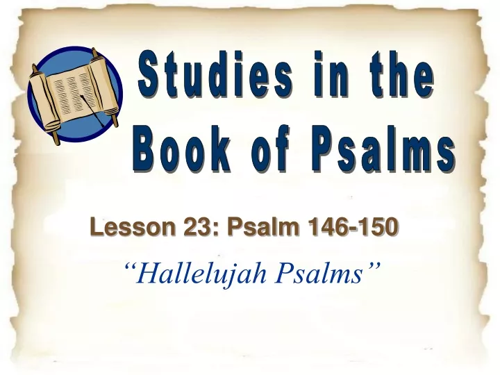 hallelujah psalms