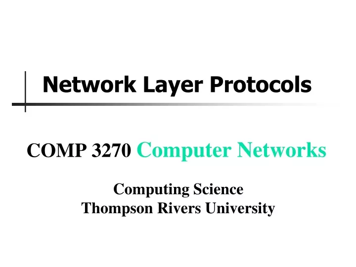 network layer protocols