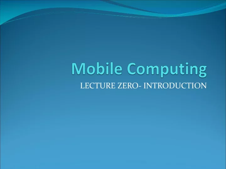 mobile computing