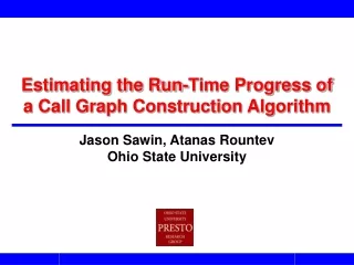 Estimating the Run-Time Progress of a Call Graph Construction Algorithm