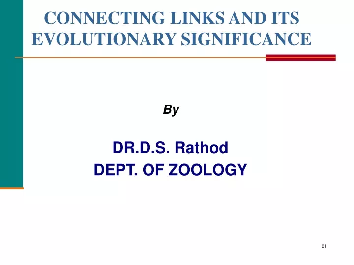 connecting links and its evolutionary significance