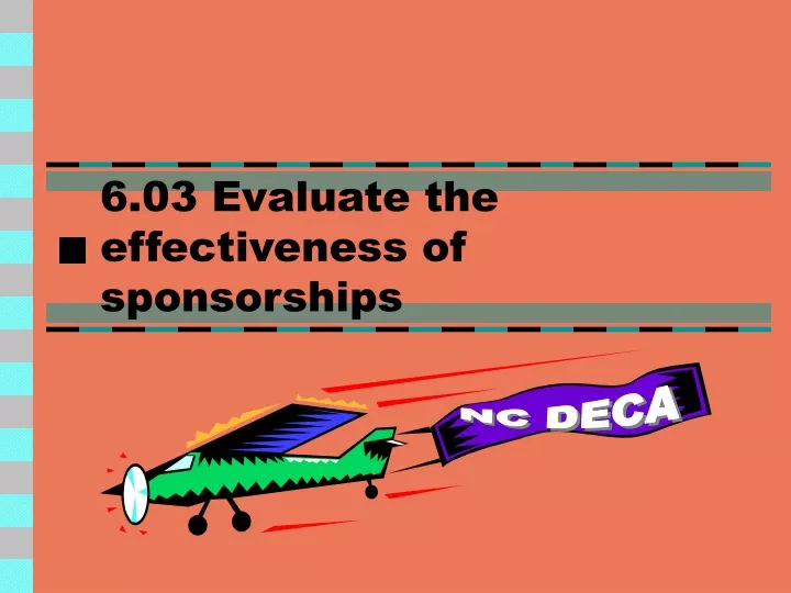 6 03 evaluate the effectiveness of sponsorships