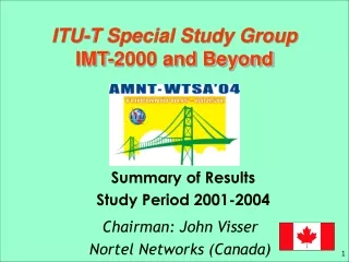 ITU-T Special Study Group IMT-2000 and Beyond