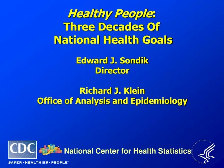 national center for health statistics