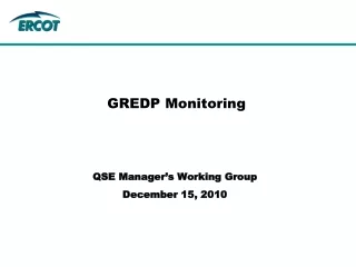 GREDP Monitoring