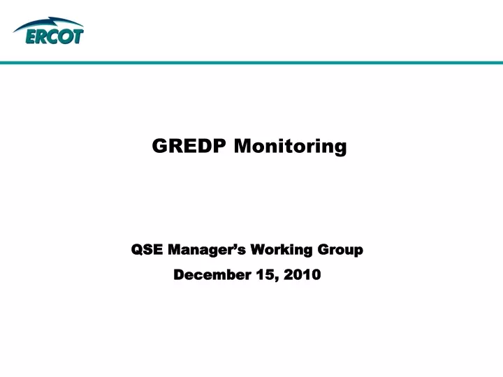 gredp monitoring