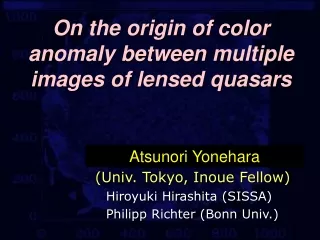 On the origin of color anomaly between multiple images of lensed quasars