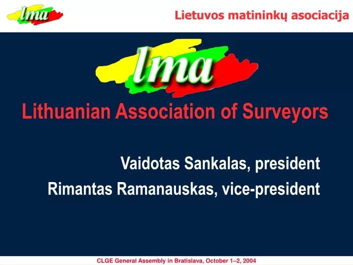 lithuanian association of surveyors