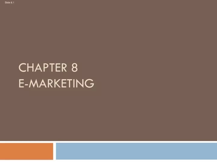 chapter 8 e marketing