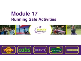 Module 17 Running Safe Activities