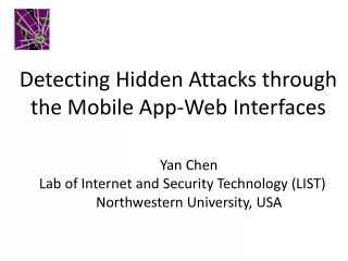 Detecting Hidden Attacks through the Mobile App-Web Interfaces