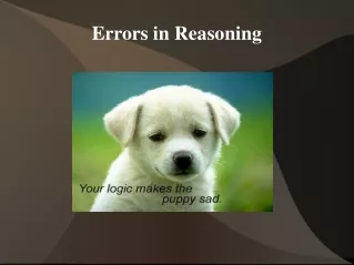 Errors in Reasoning