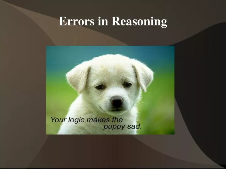 errors in reasoning