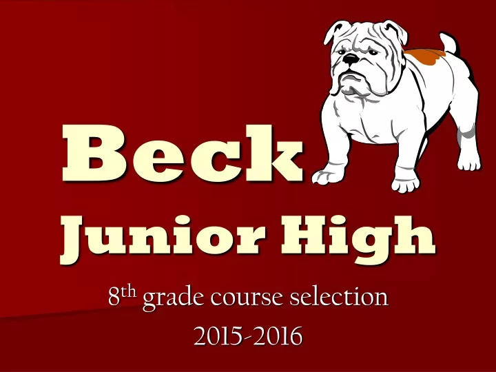 beck junior high