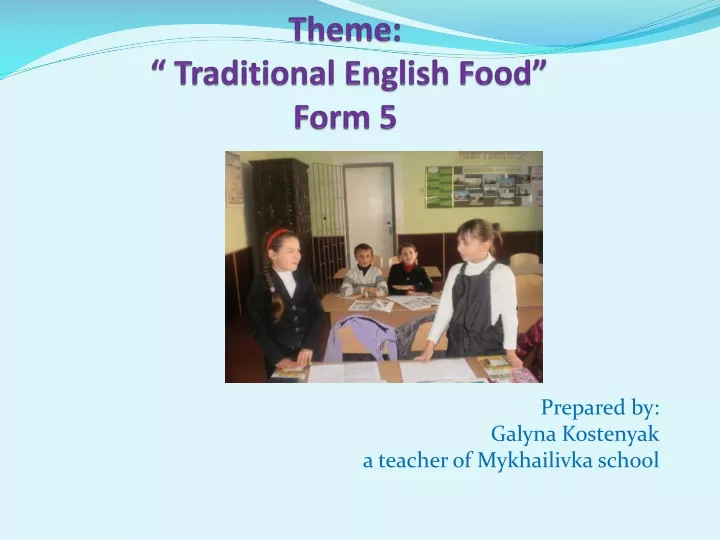 theme traditional english food form 5