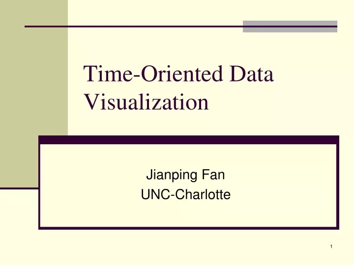 time oriented data visualization
