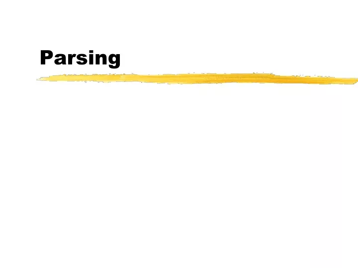 parsing