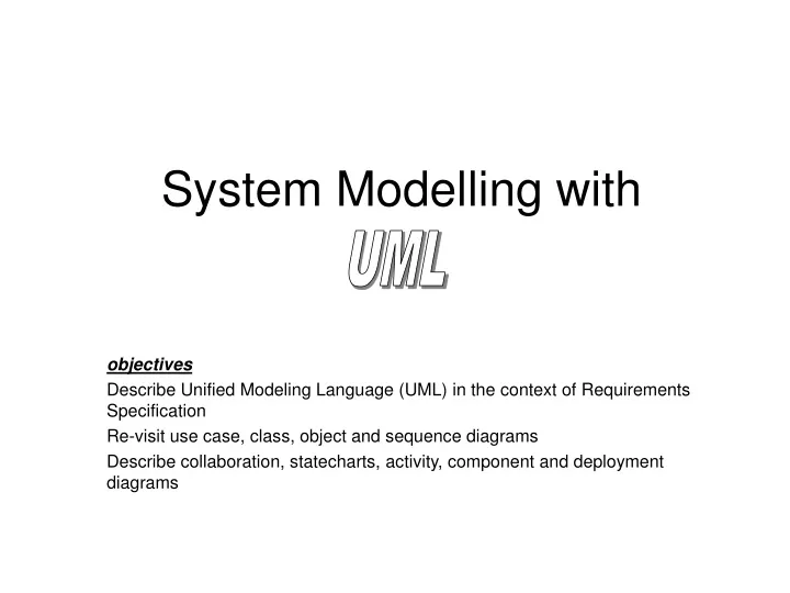 system modelling with