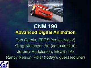 CNM 190 Advanced Digital Animation