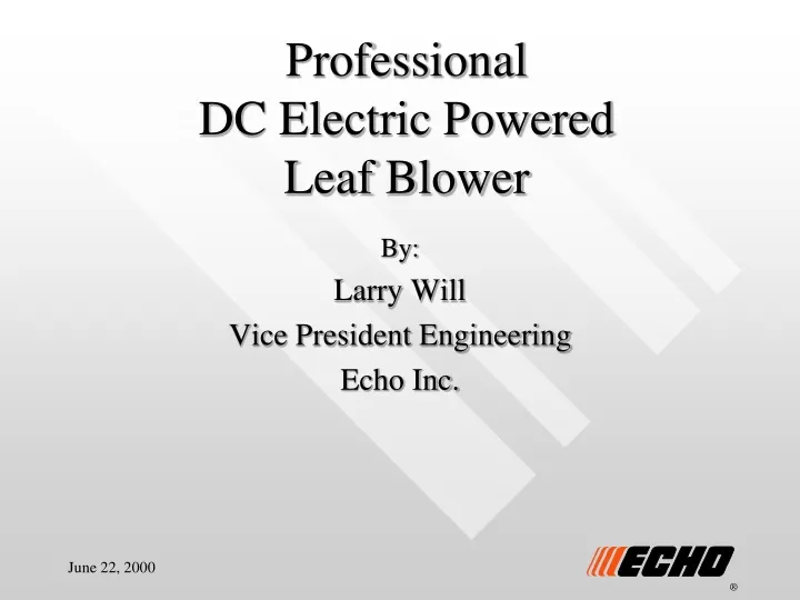 professional dc electric powered leaf blower