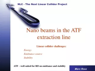 Nano beams in the ATF extraction line